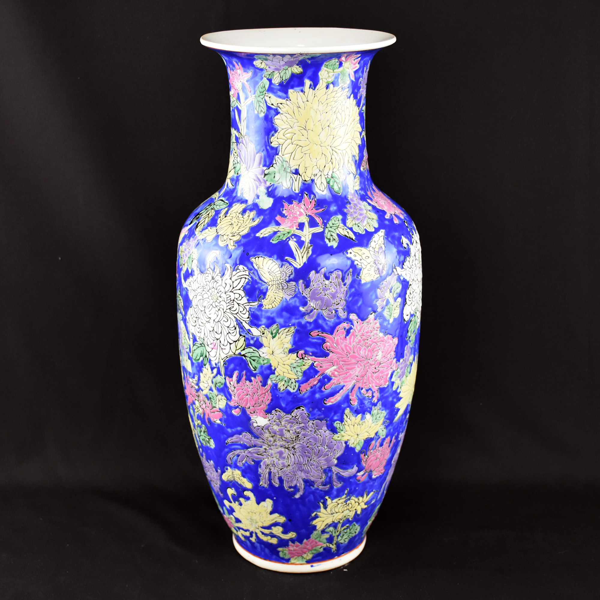 Jarrão Porcelana da China, decoração Mille Fleurs, circa 1973 AC0691 (1)