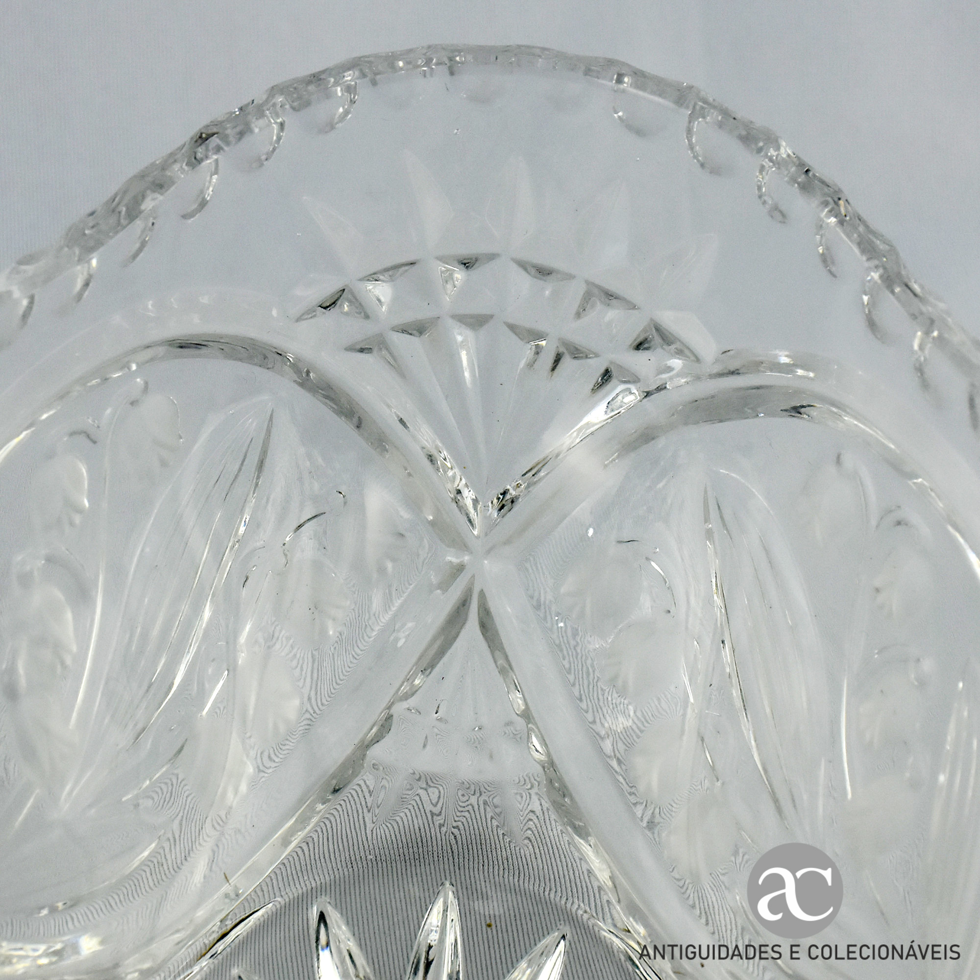 Cesta em cristal incolor, lapidado AC0164-5