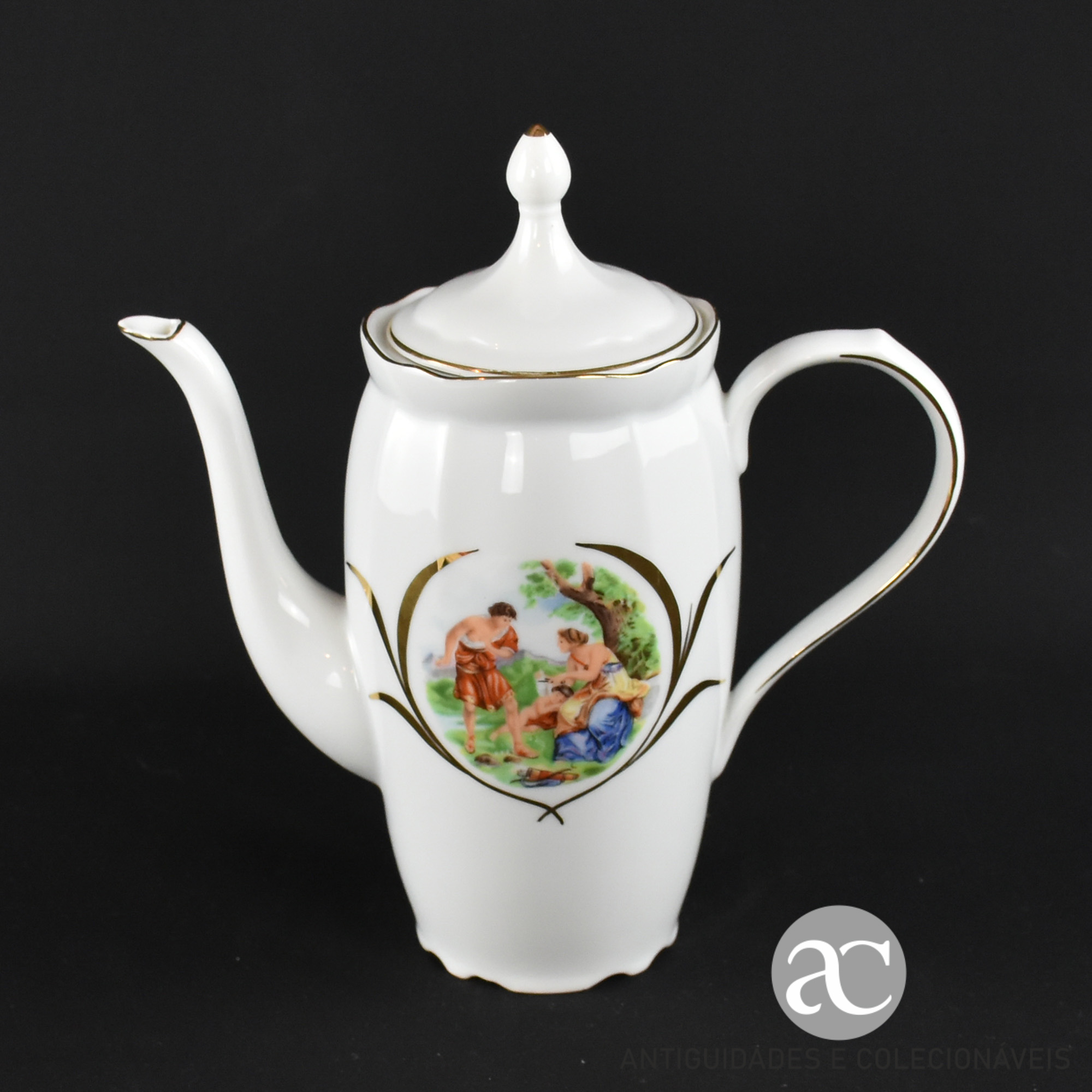 Bule - Cafeteira em Porcelana Coimbra S.P. Portugal AC0486