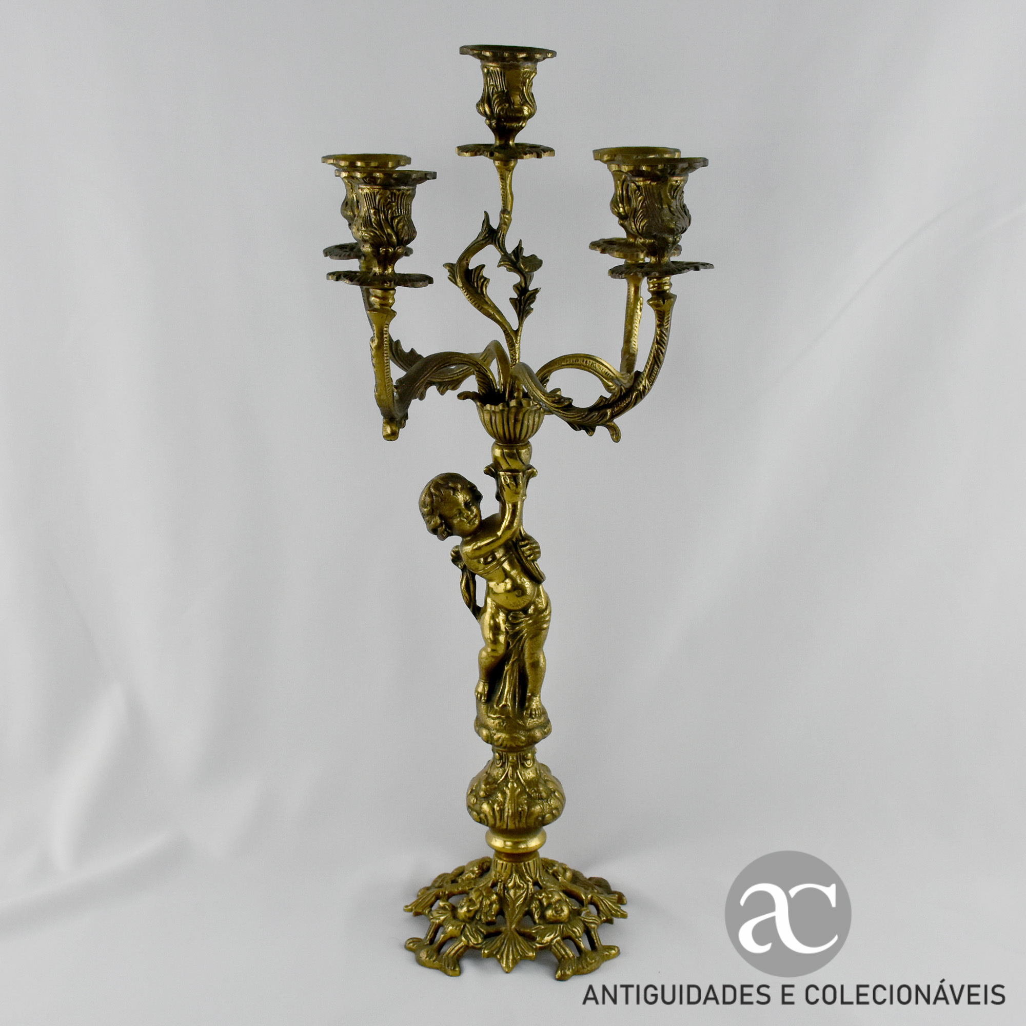 Candelabro de 5 lumes em bronze AC0694