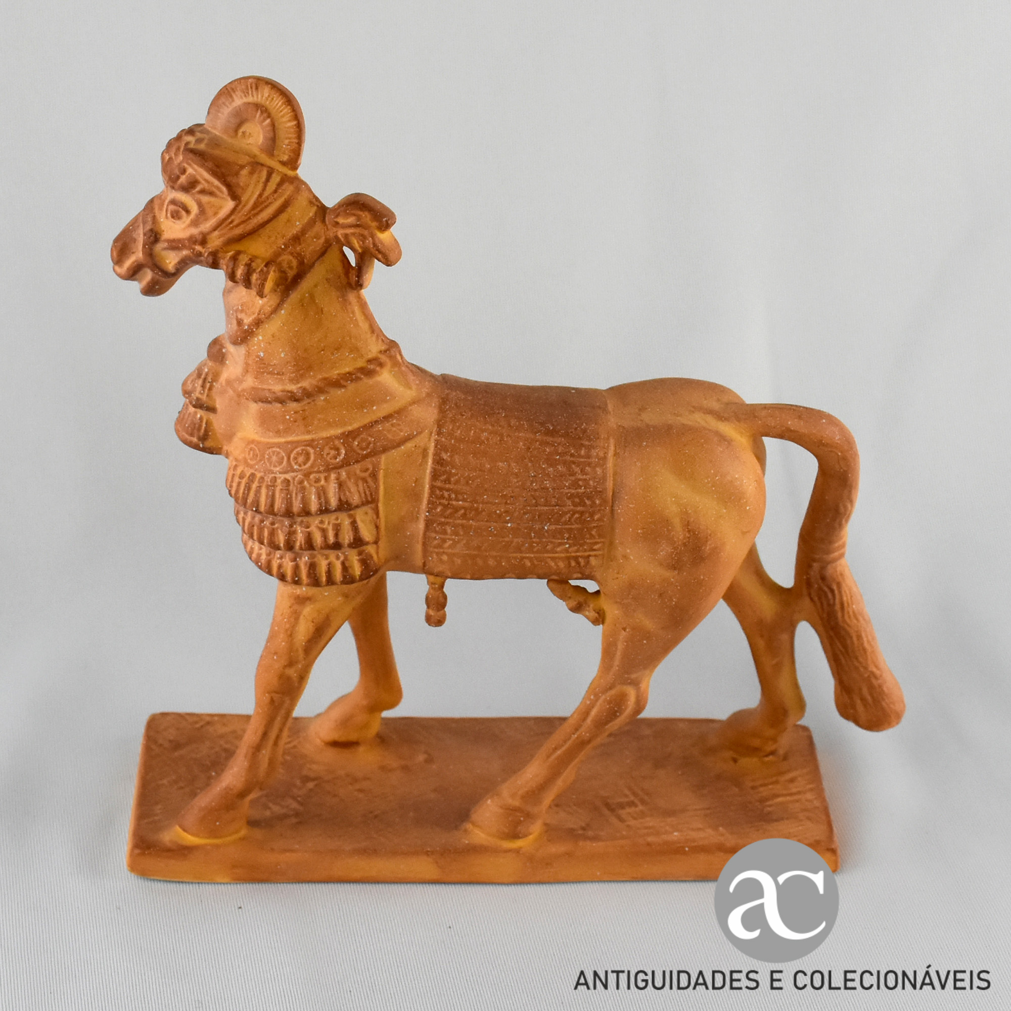 Figura em biscuit de Cavalo 4000 anos de Escultura Equestre - ASSÍRIO AC0818-3