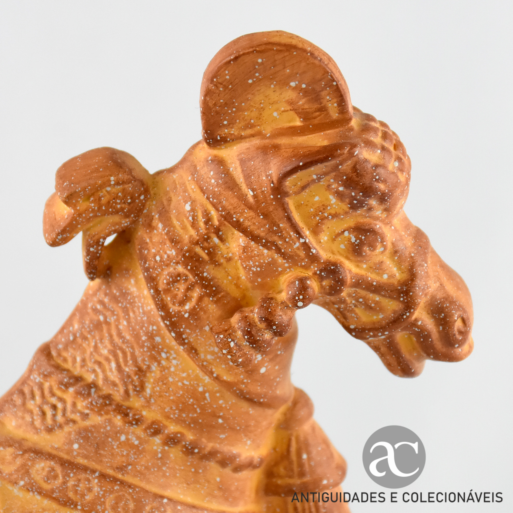 Figura em biscuit de Cavalo 4000 anos de Escultura Equestre - ASSÍRIO AC0818-5