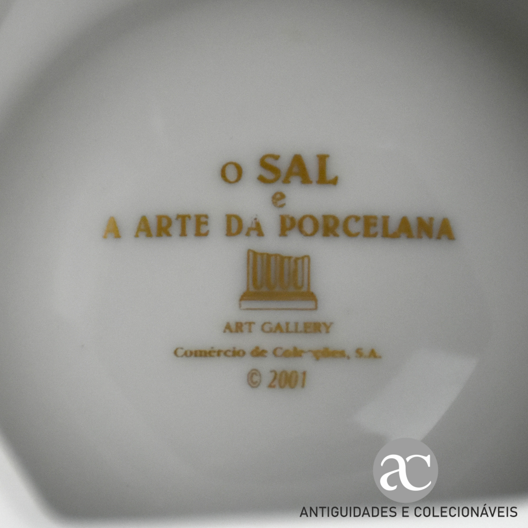 Saleiro em porcelana sextavado O sal e a Arte da Porcelana AC1438-5