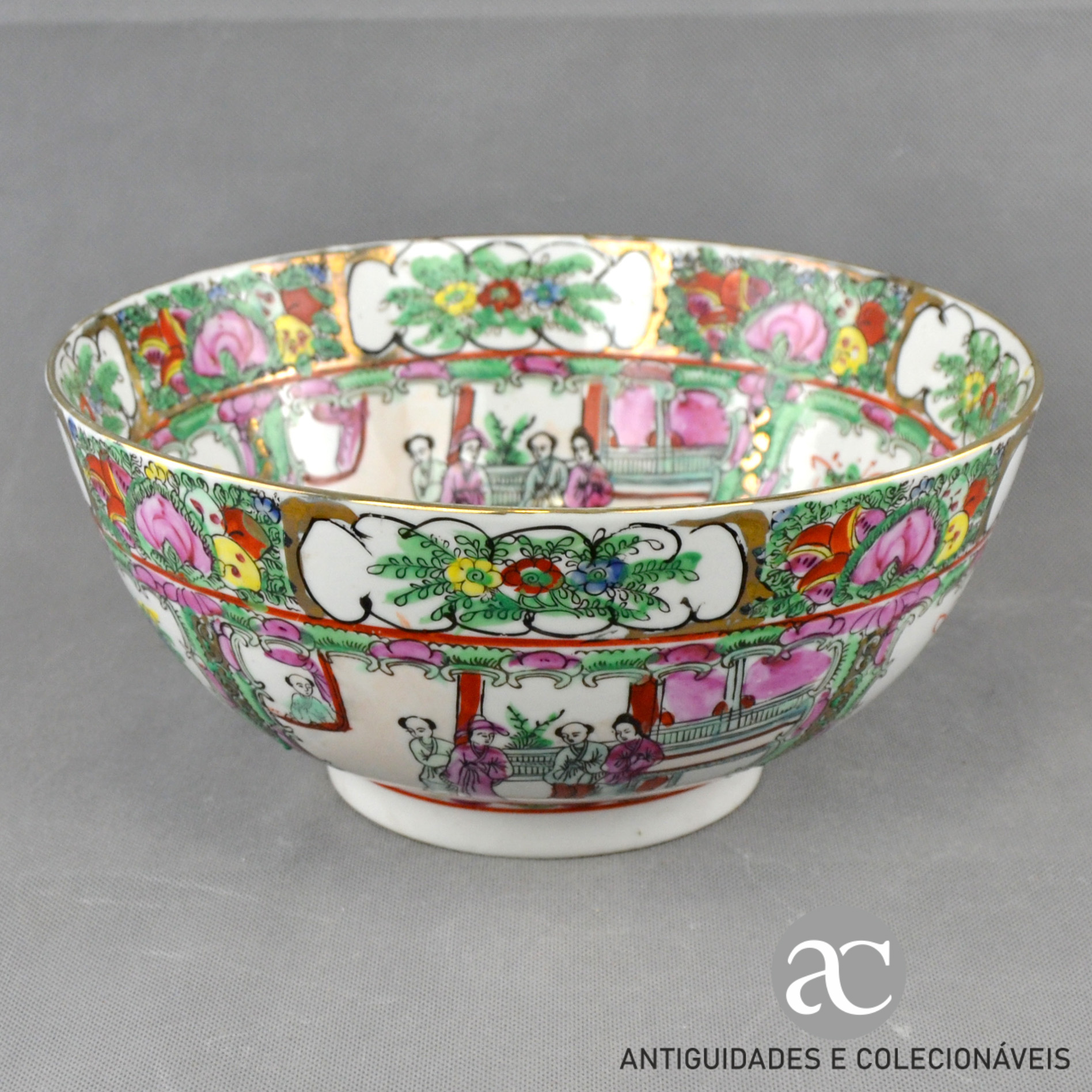 Taça - Poncheira em porcelana da China Mandarim - Anos 60 AC0558