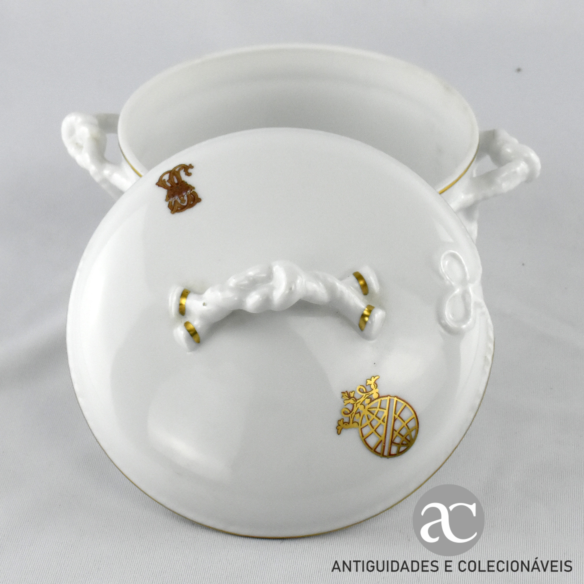 Terrina com apresentador, Brasonada Serviço -Esfera Armilar- AC1445-12
