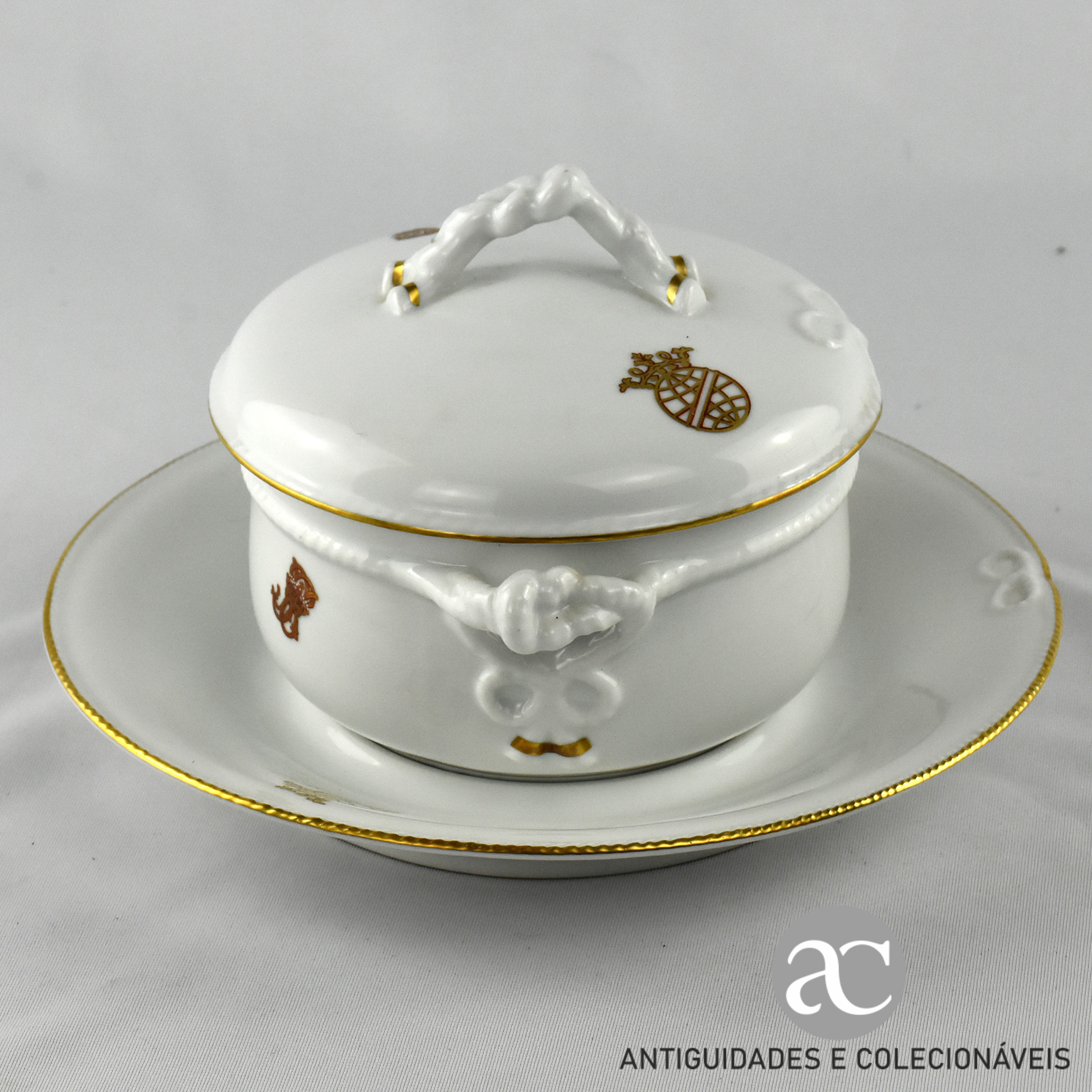 Terrina com apresentador, Brasonada Serviço -Esfera Armilar- AC1445-2