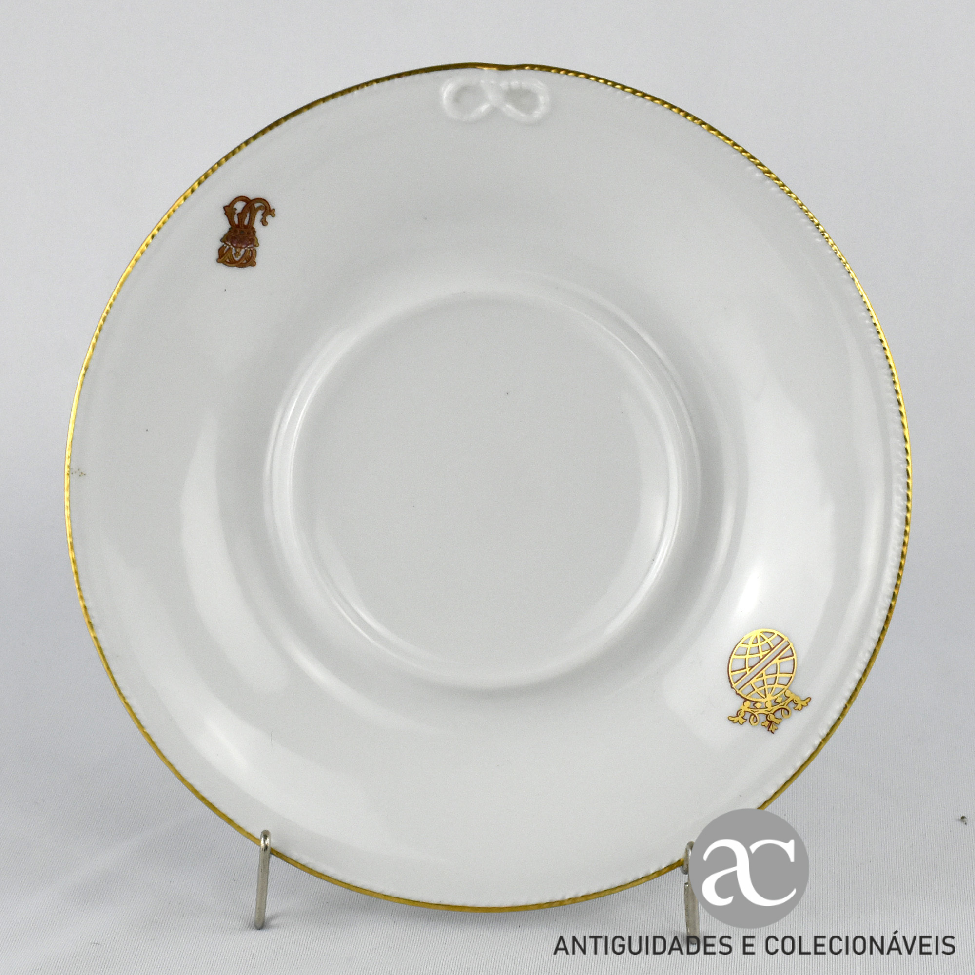 Terrina com apresentador, Brasonada Serviço -Esfera Armilar- AC1445-6
