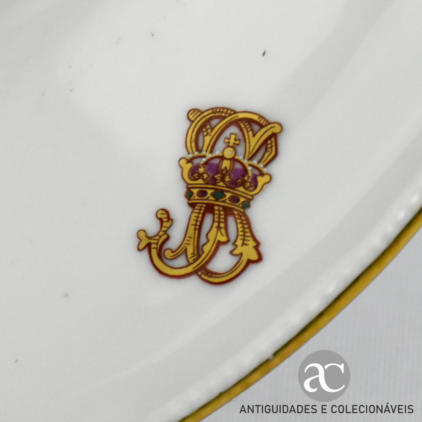 Terrina com apresentador, Brasonada Serviço -Esfera Armilar- AC1445-8