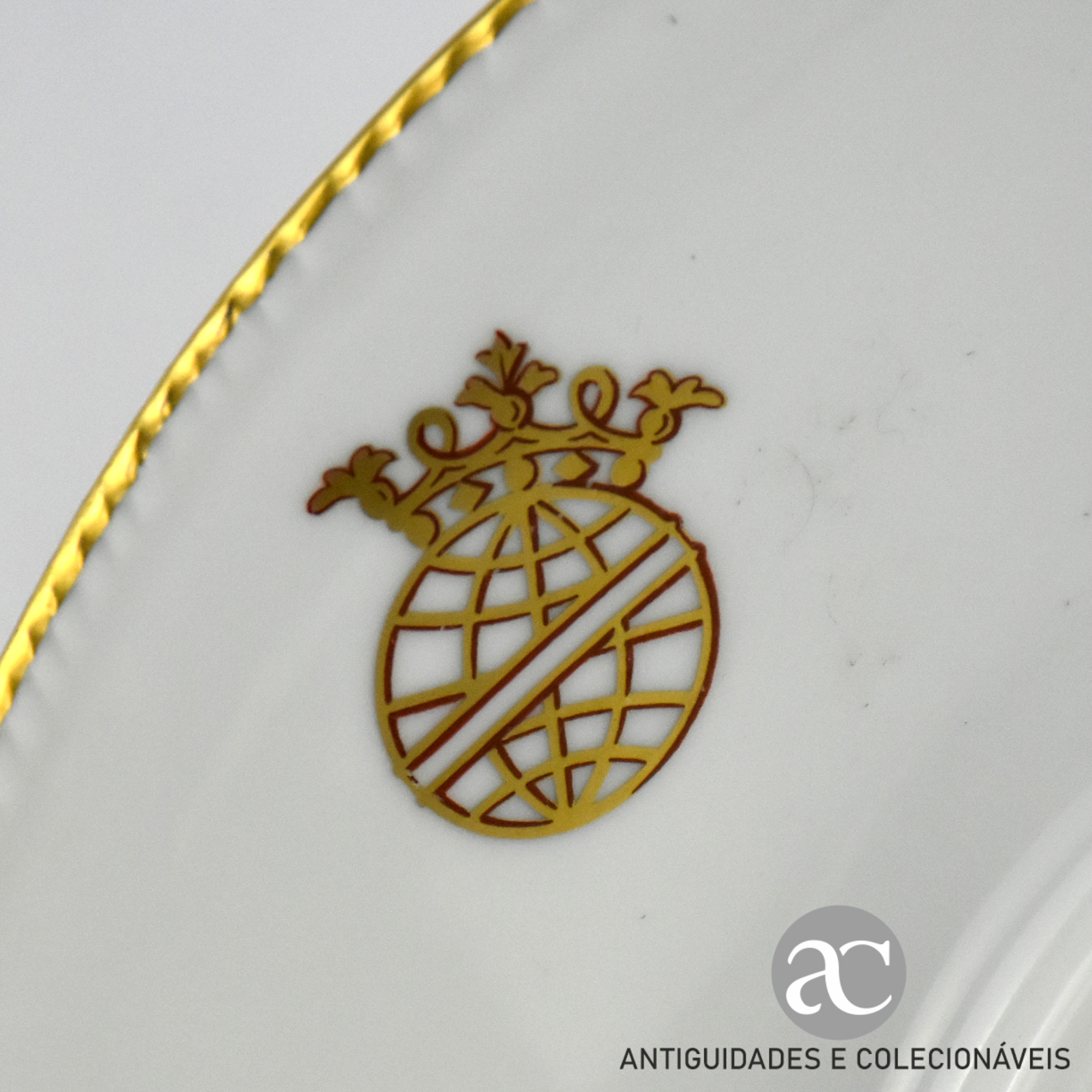 Terrina com apresentador, Brasonada Serviço -Esfera Armilar- AC1445-9