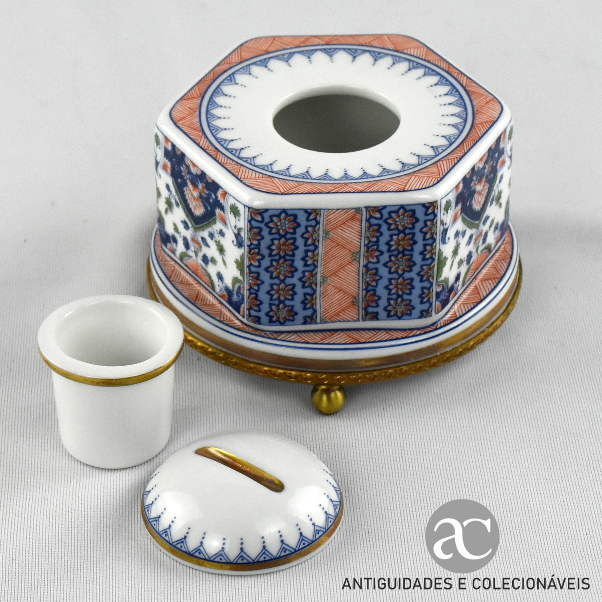 Tinteiro em porcelana Maravilhas da Porcelana - Os Tinteiros AC1534-5