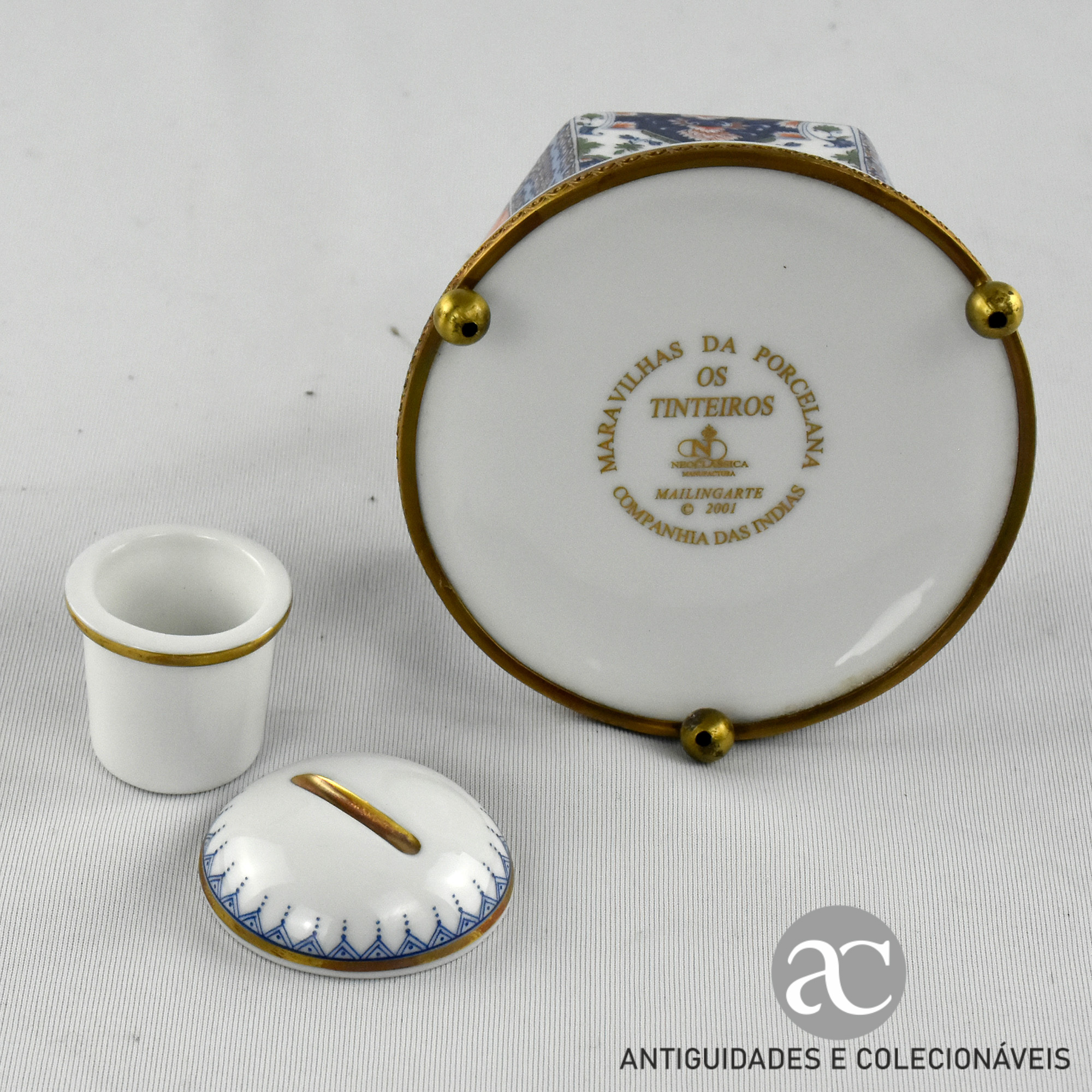 Tinteiro em porcelana Maravilhas da Porcelana - Os Tinteiros AC1534-6