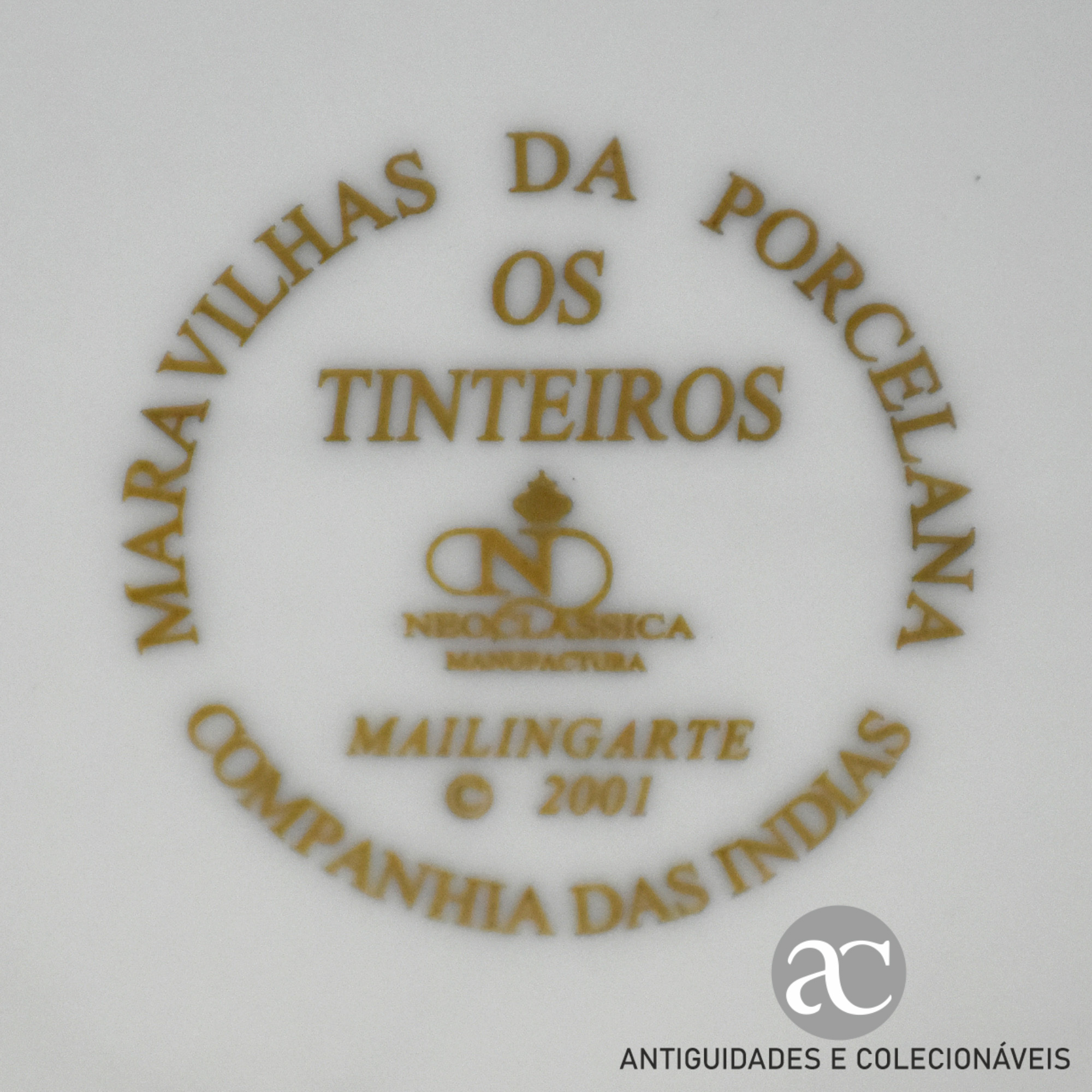Tinteiro em porcelana Maravilhas da Porcelana - Os Tinteiros AC1534-7