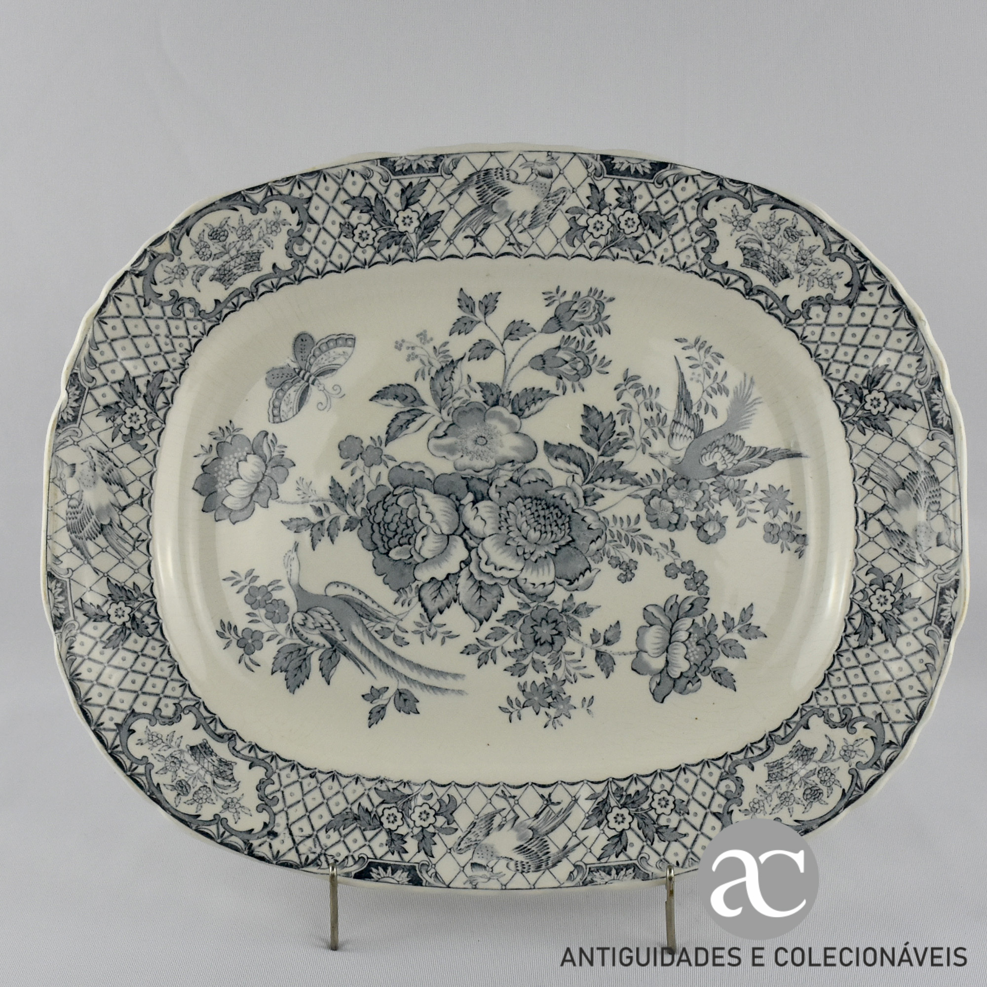Travessa faiança inglesa Mason’s, decoração “Stratford” AC0478