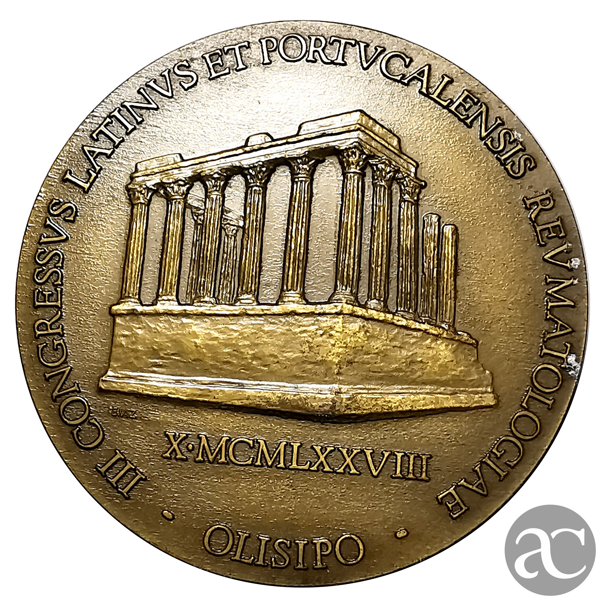 Medalha em Bronze III Congressus Latinus et Portucalensis Reumatologiae, Olisipo AC1492-2