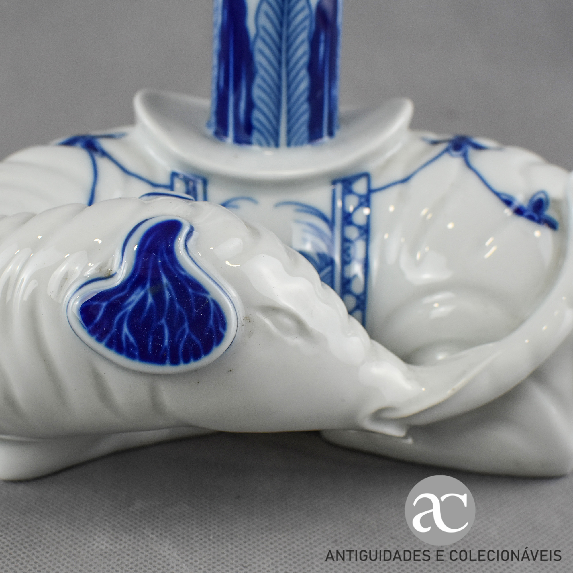 Par de Castiçais em forma de Elefante Vista Alegre AC1025-9