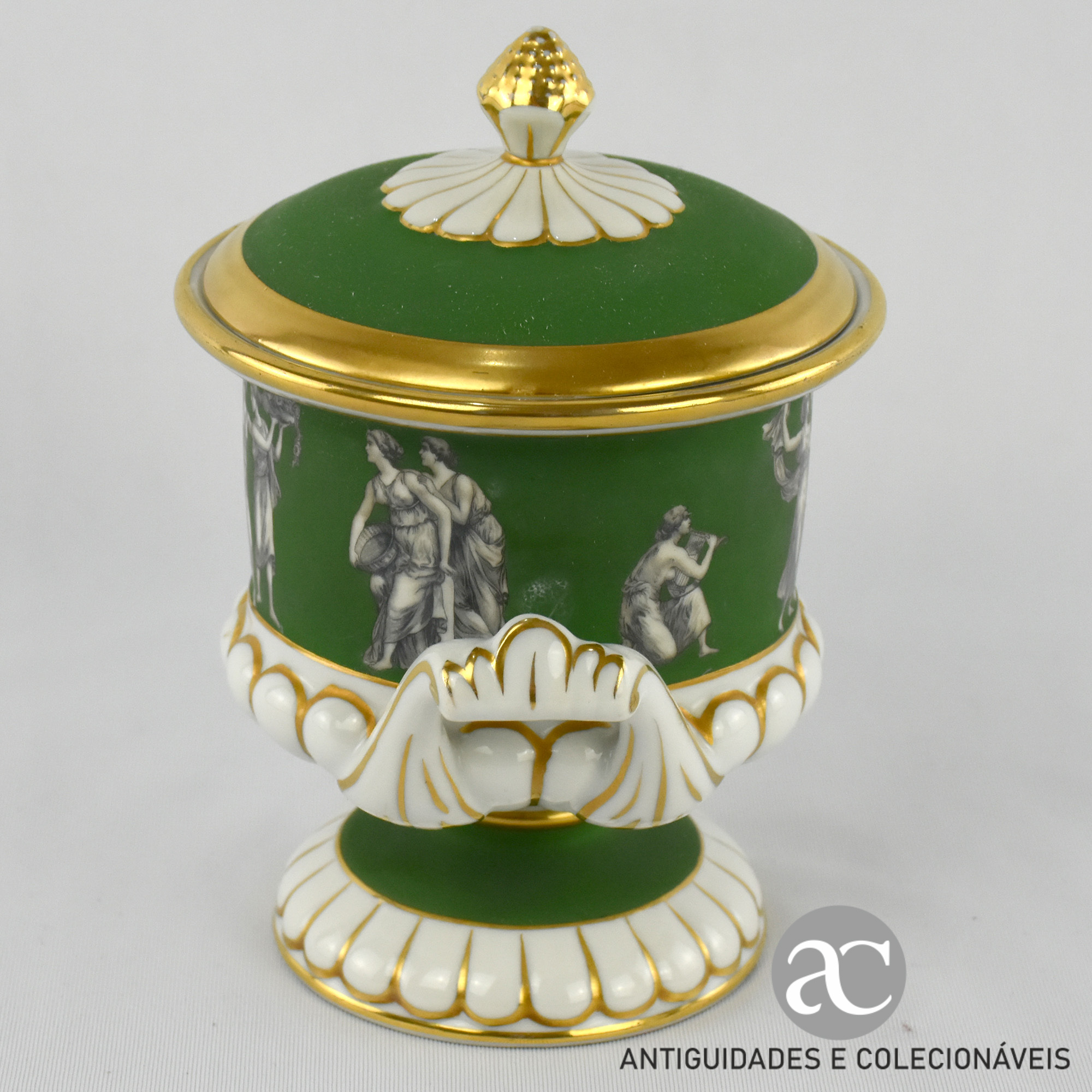Urna com tampa porcelana Artibus AC1283-2