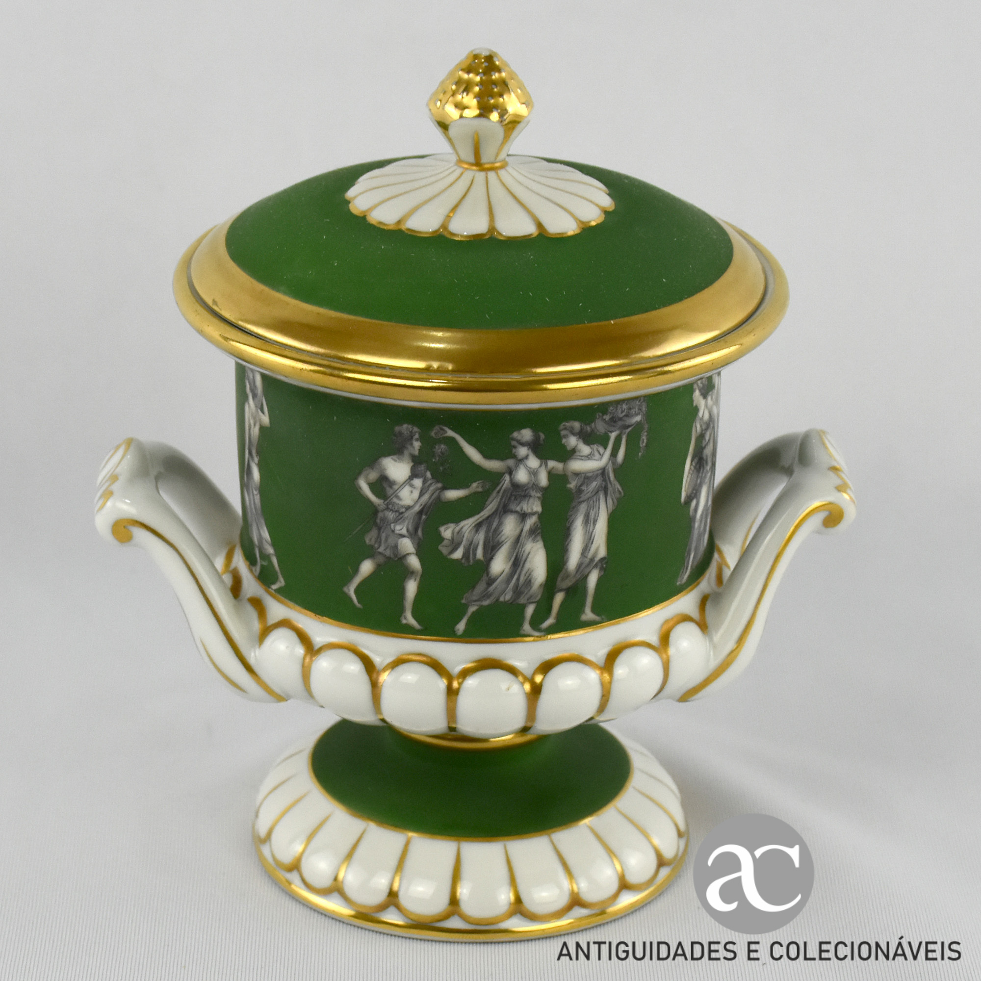 Urna com tampa porcelana Artibus AC1283-3