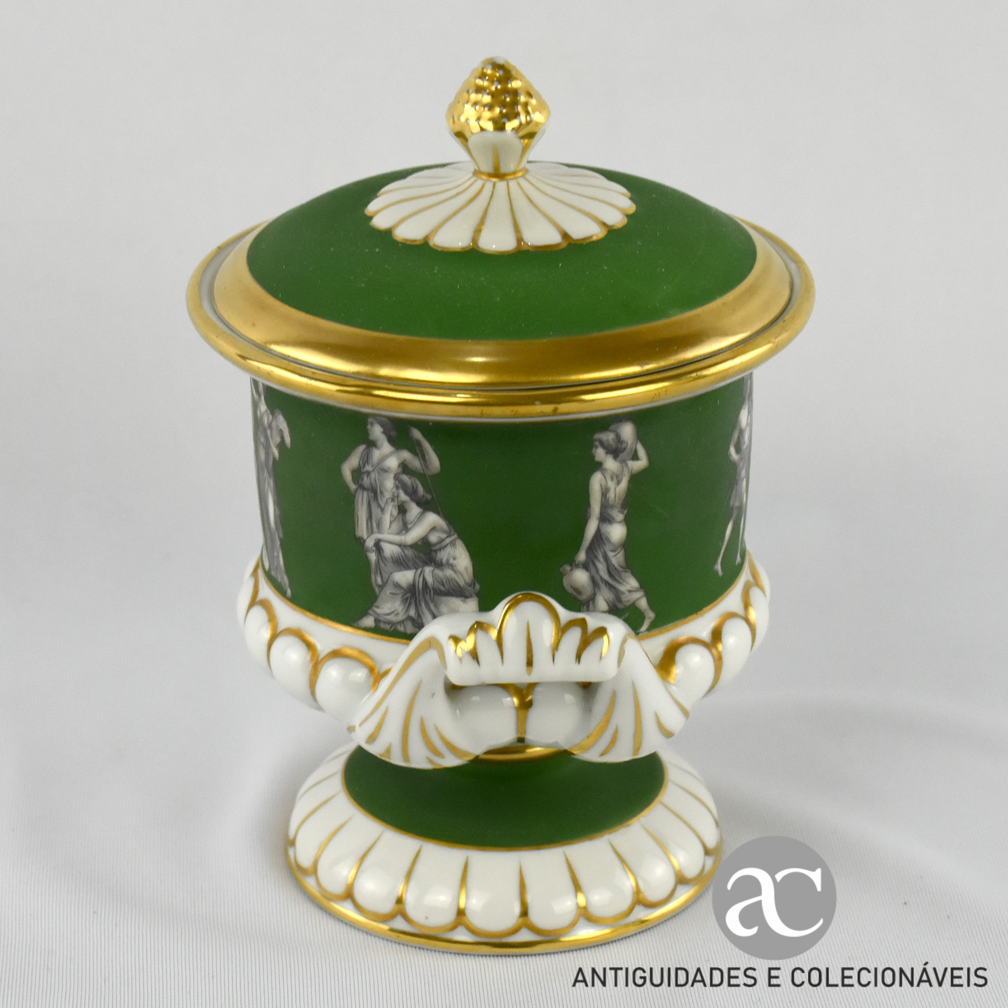 Urna com tampa porcelana Artibus AC1283-4