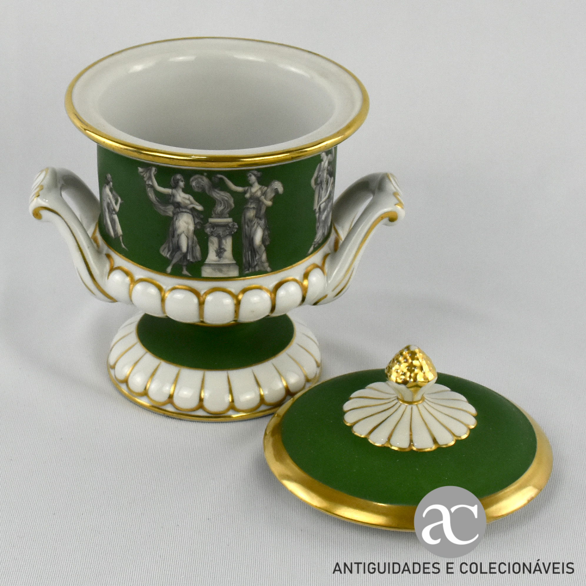 Urna com tampa porcelana Artibus AC1283-5
