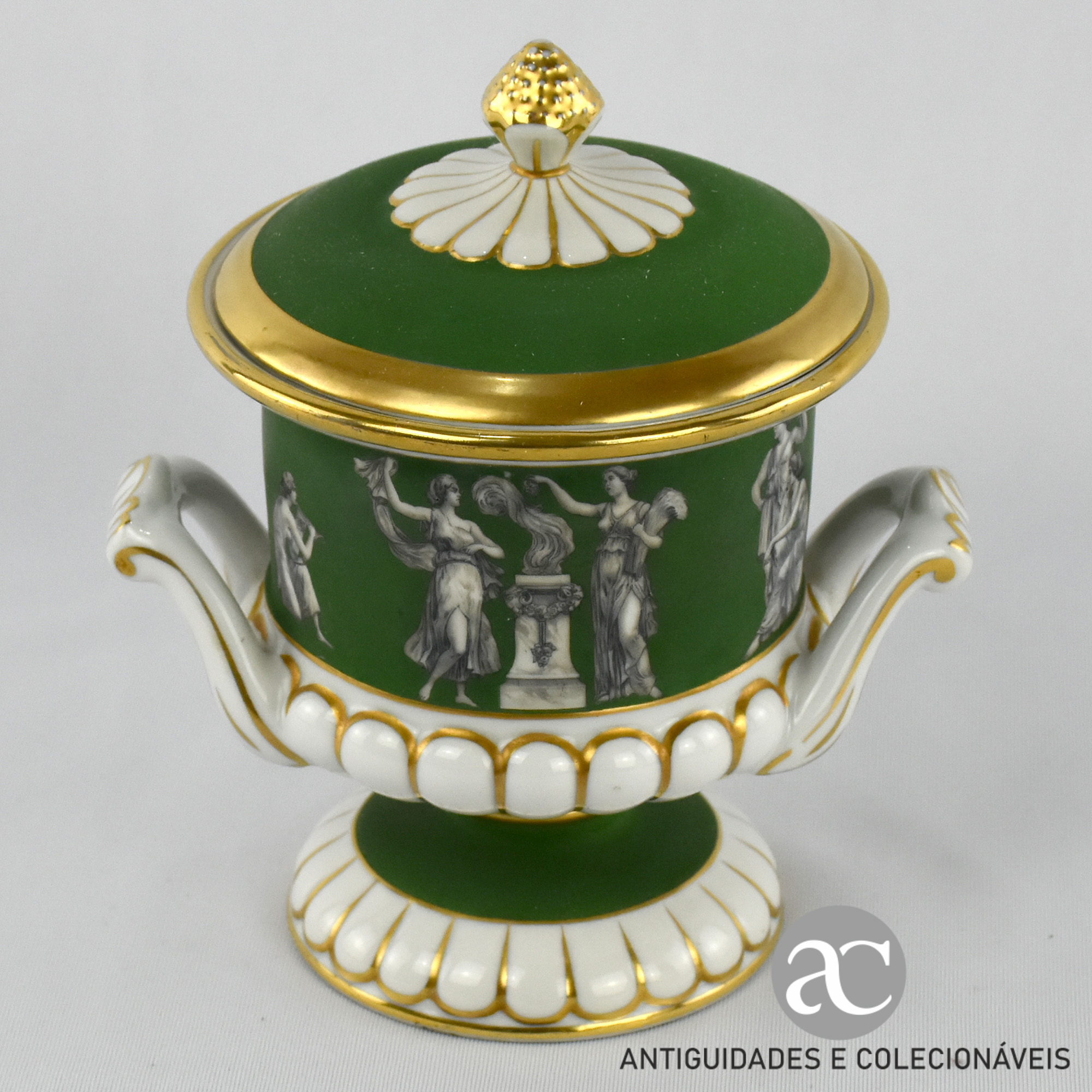 Urna com tampa porcelana Artibus AC1283