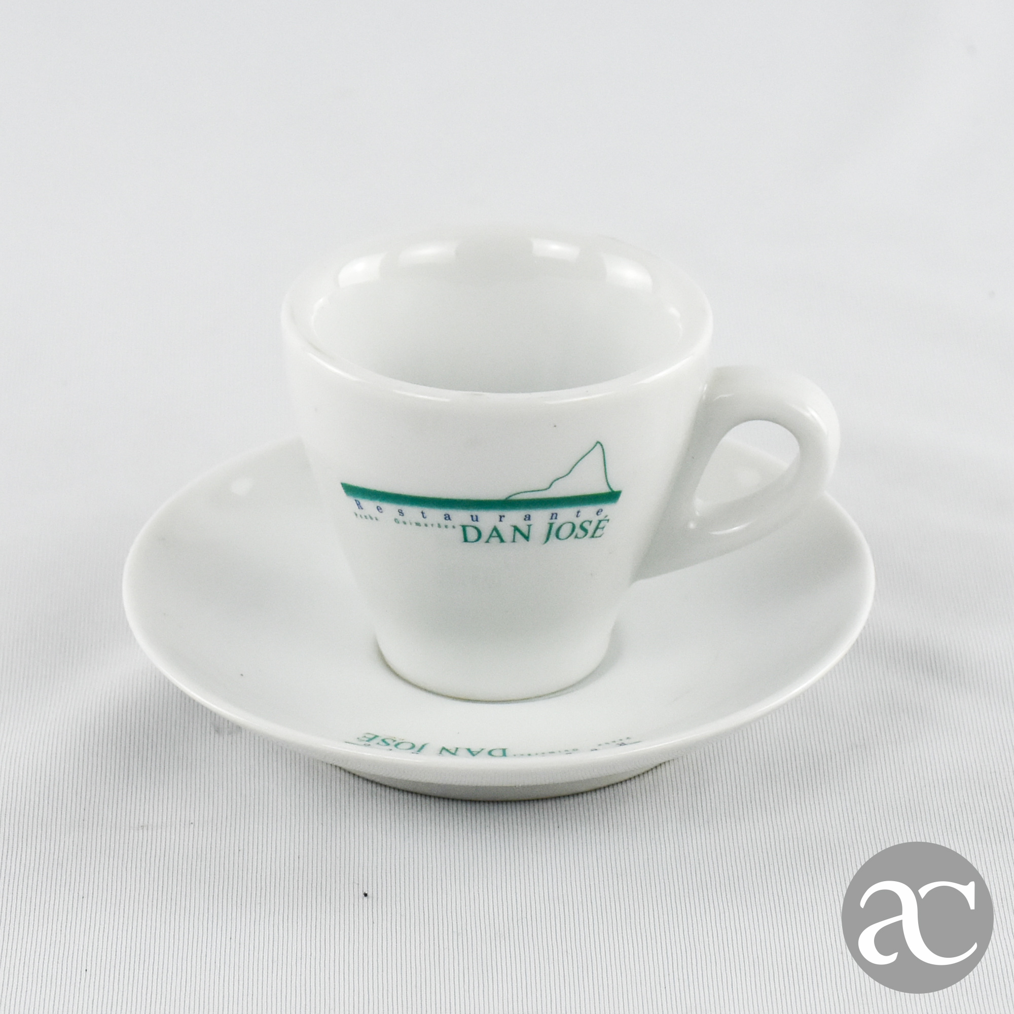 Chávena de café porcelana com publicidade -Restaurante Dam José- AC1799
