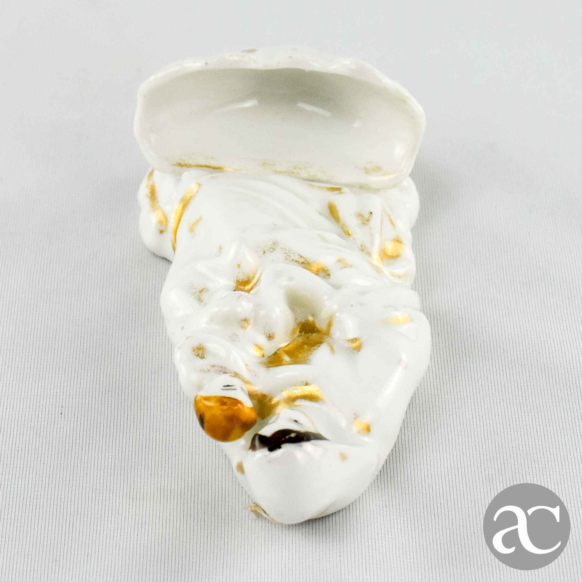 Pia de Água Benta porcelana Vieux Paris L&M, séc. XIX AC1805-4