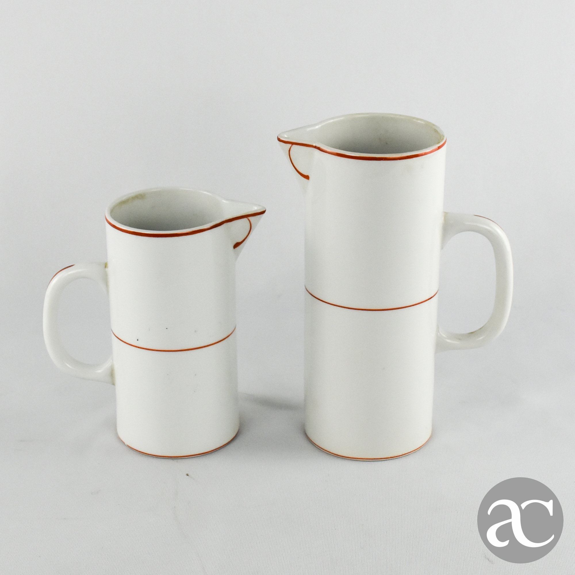 Conjunto de 2 jarros porcelana Artibus, Art Déco AC1864