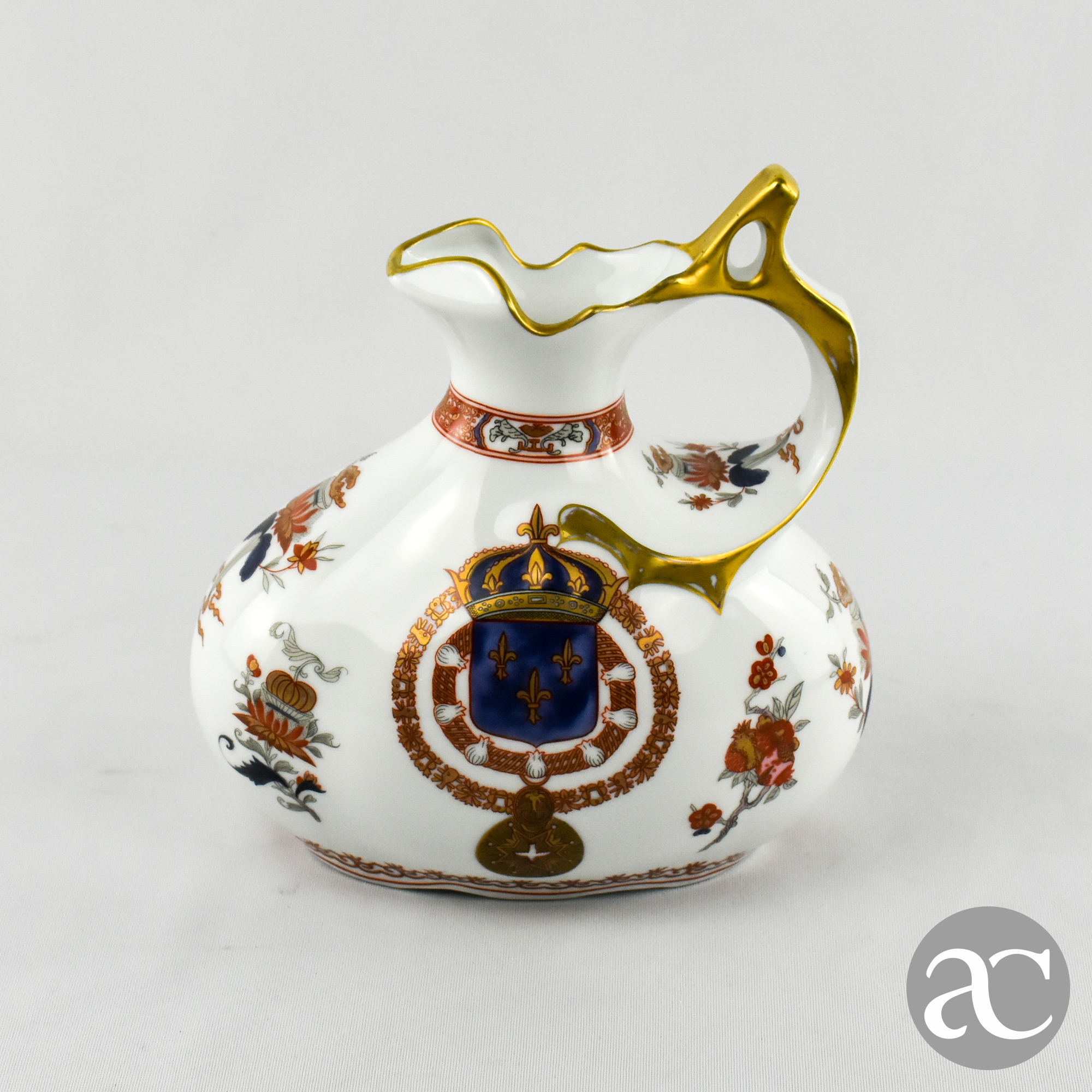Jarro com brasão porcelana Neoclassica AC1821-3