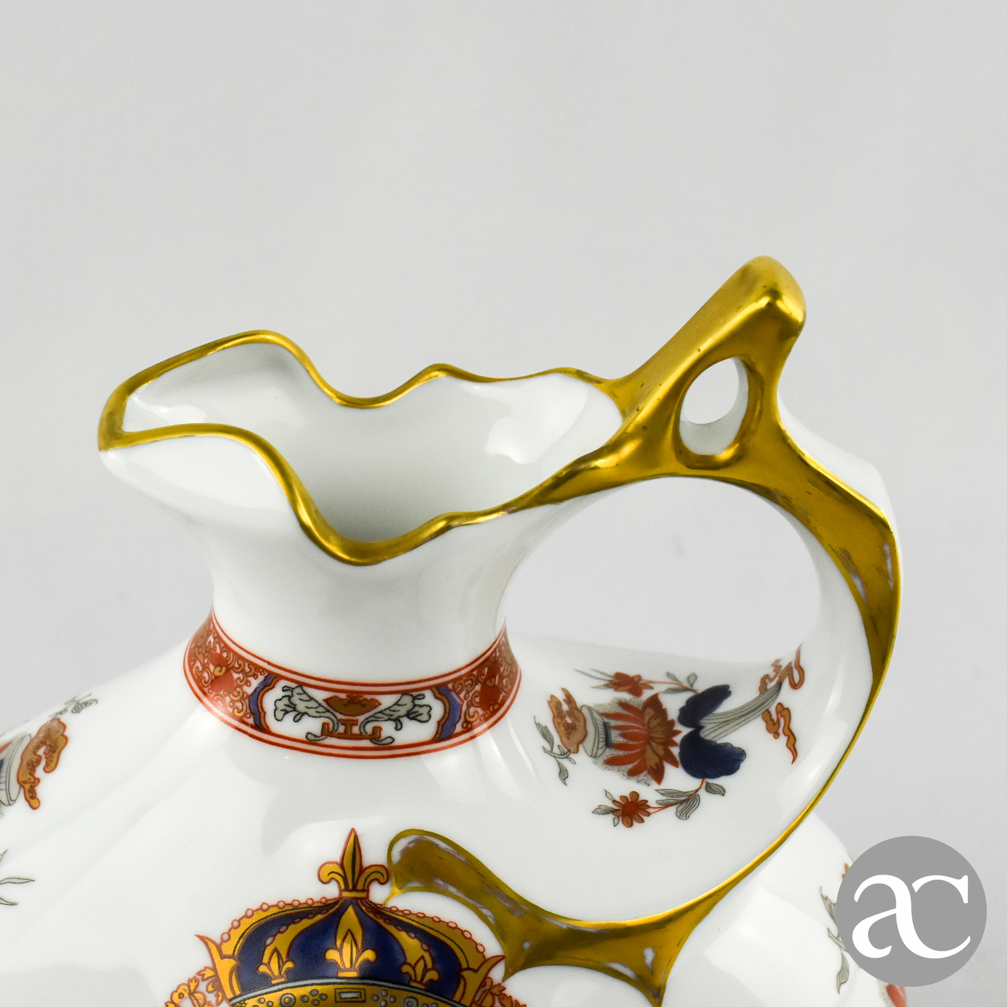 Jarro com brasão porcelana Neoclassica AC1821-6
