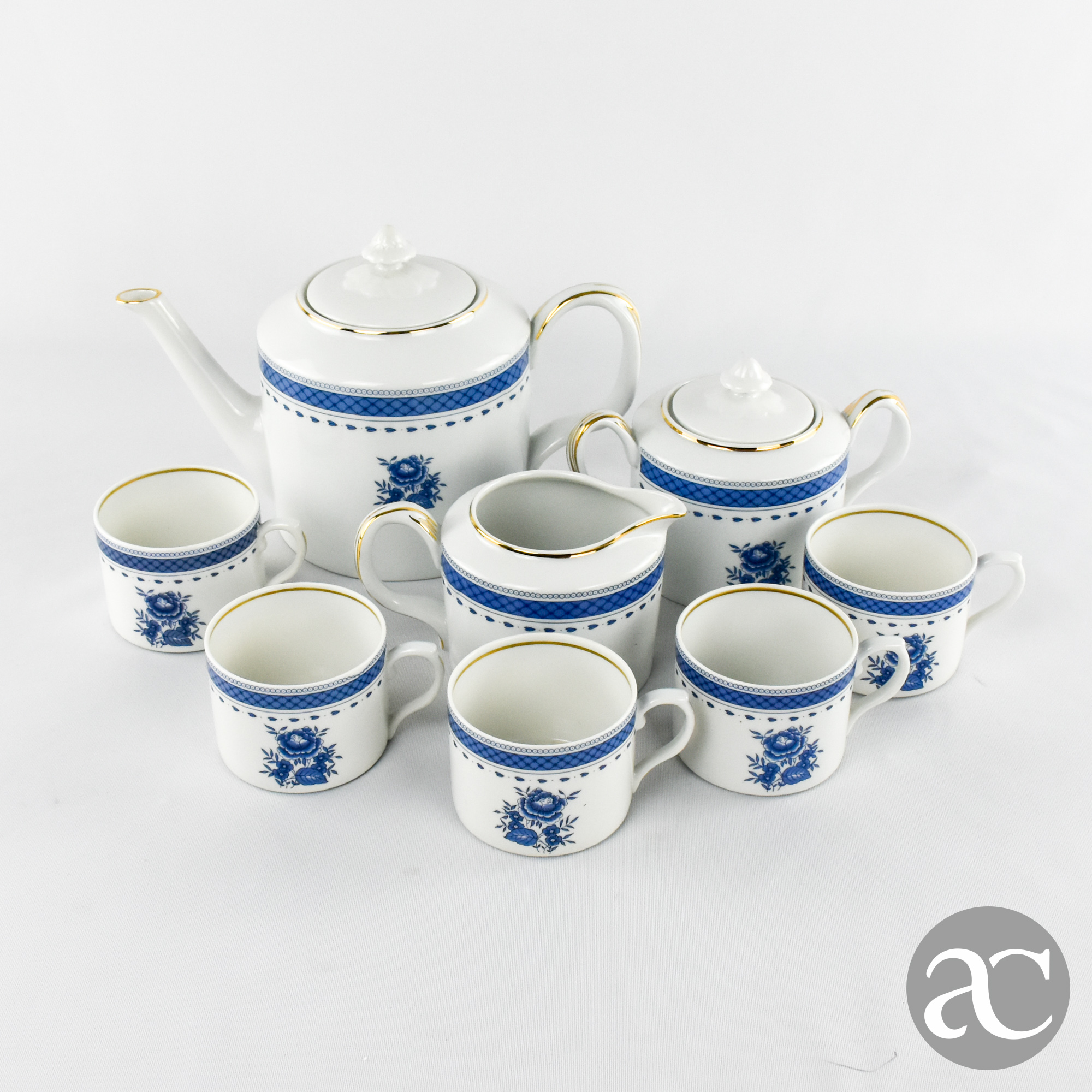 Parte de serviço de Chá, porcelana Vista Alegre AC1860