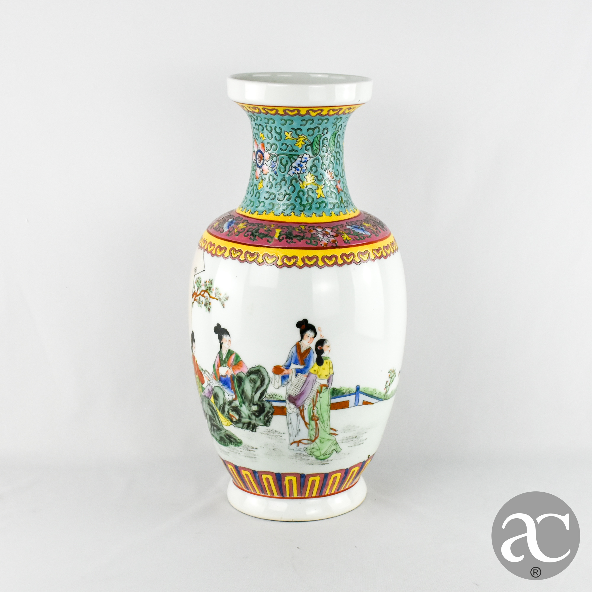 Jarrão porcelana da China, com caracteres chineses, anos 60 AC1868