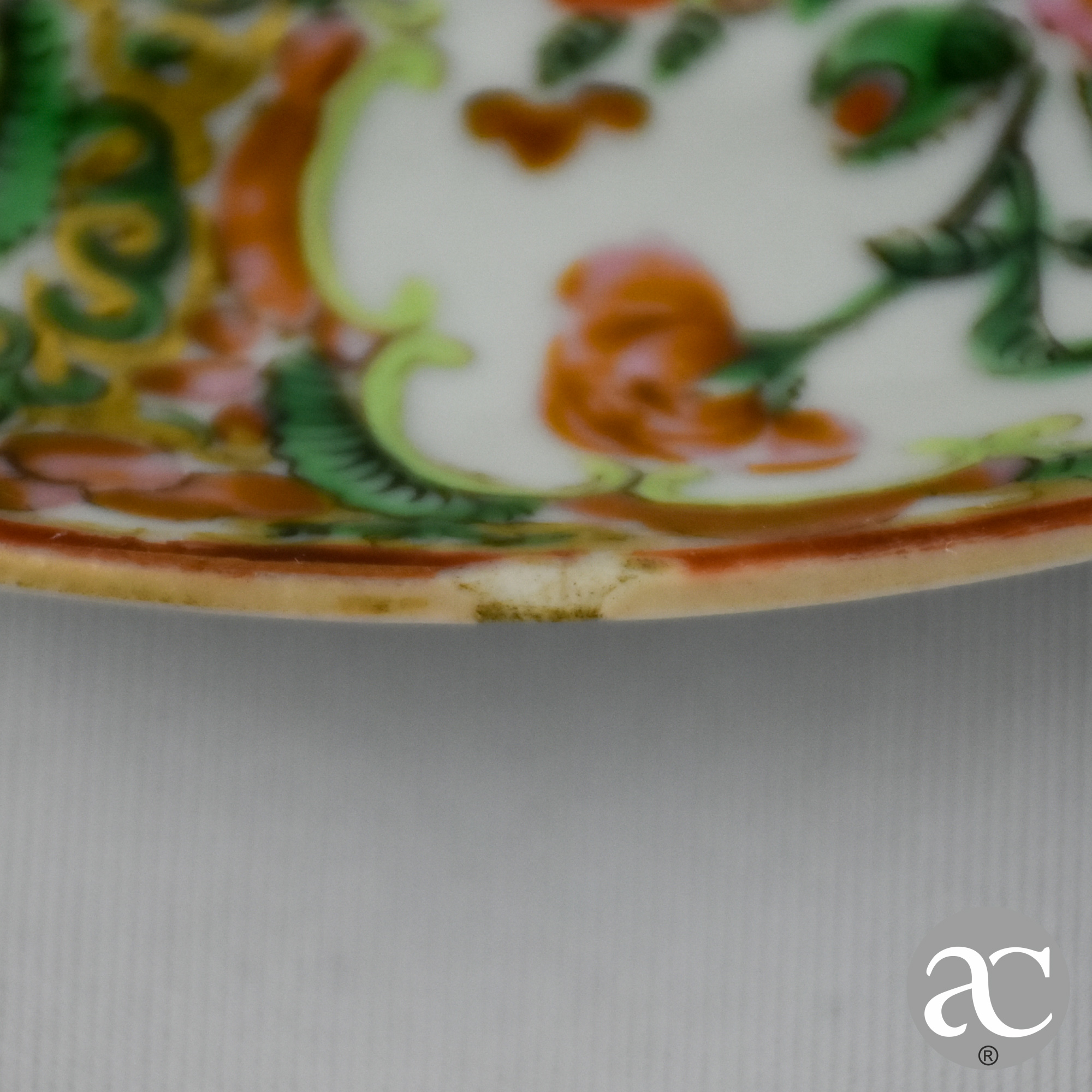 Prato em Porcelana da China decoração Mandarim AC1866-7
