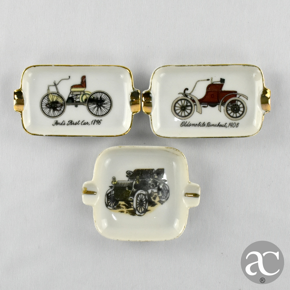 Conjunto de 3 Cinzeiros porcelana Europeia AC1260-11