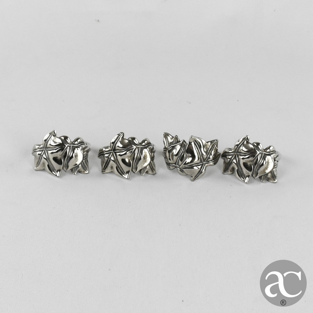 4 argolas de guardanapo casquinha AC2123