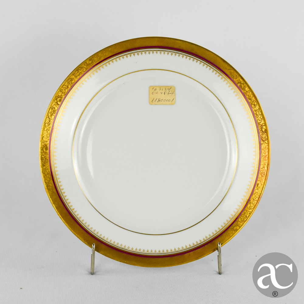 Prato Artibus bordo a ouro AC2134