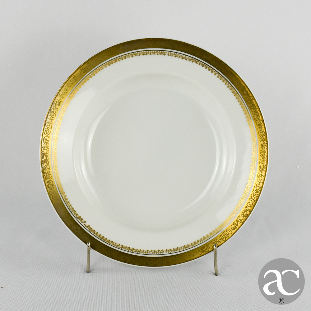 Prato fundo Artibus bordo a ouro AC2135