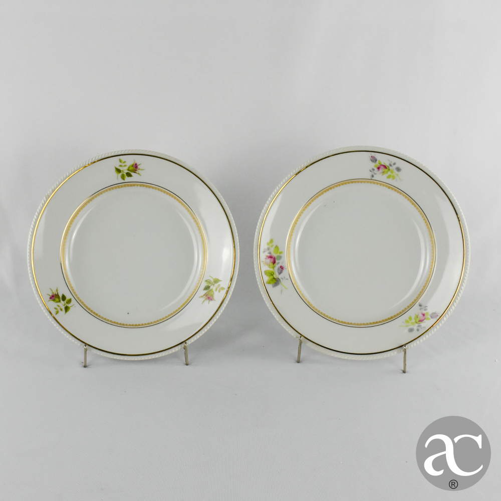 par de pratos Artibus flores AC2144