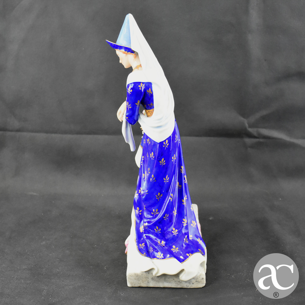 Par de figuras de Músico e Donzela em Porcelana Artibus AC0087-14
