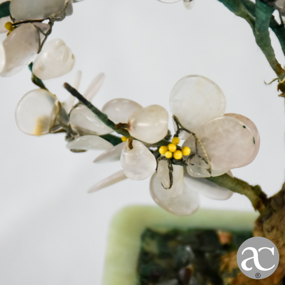 vaso bonsai flores em jade AC2413-3
