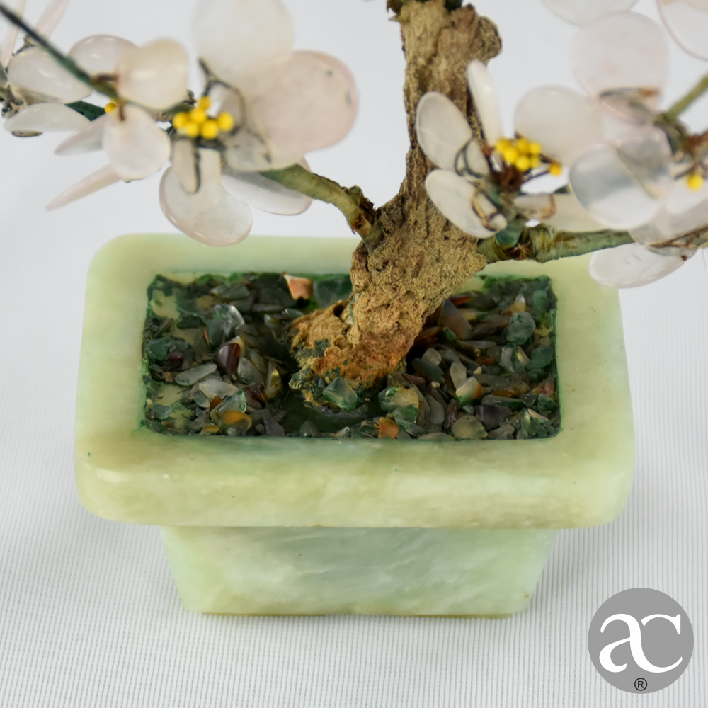 vaso bonsai flores em jade AC2413-4
