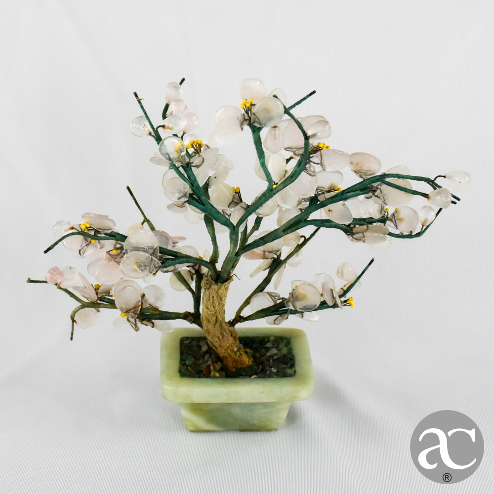 vaso bonsai flores em jade AC2413-5