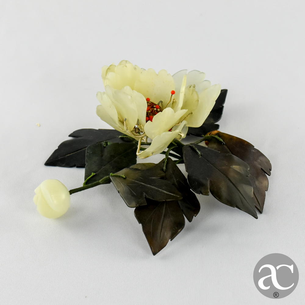 Arranjo floral em pedra e jade AC2506 (1)