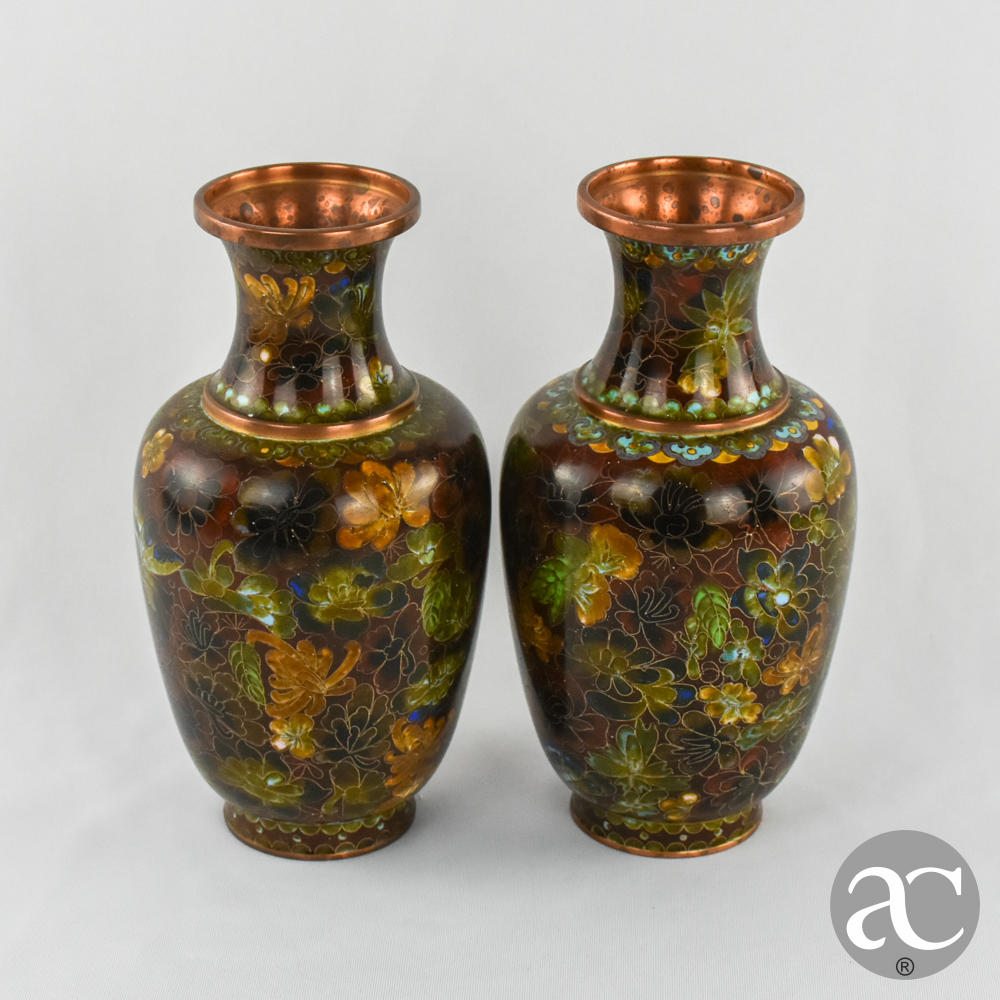 par de jarras Cloisonne AC2516