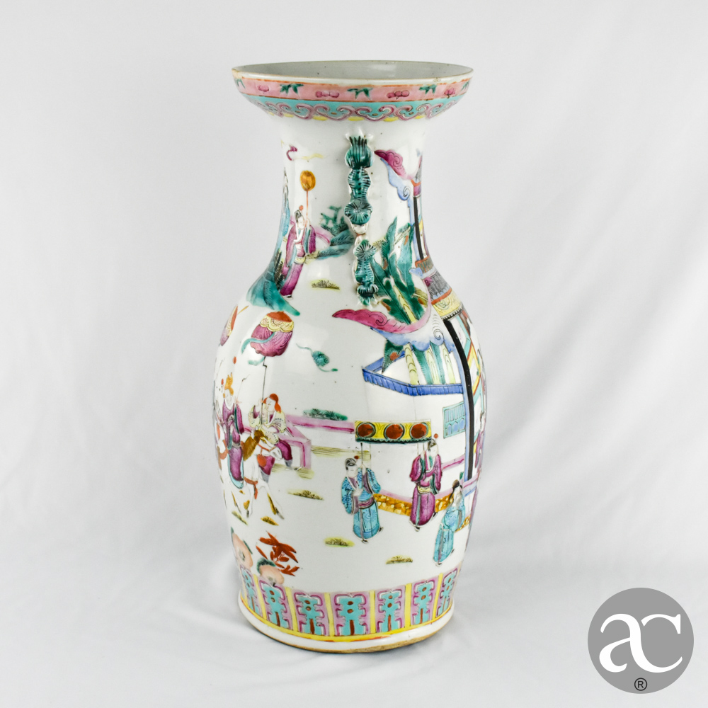 Jarrão porcelana China XIX AC2633 (10)