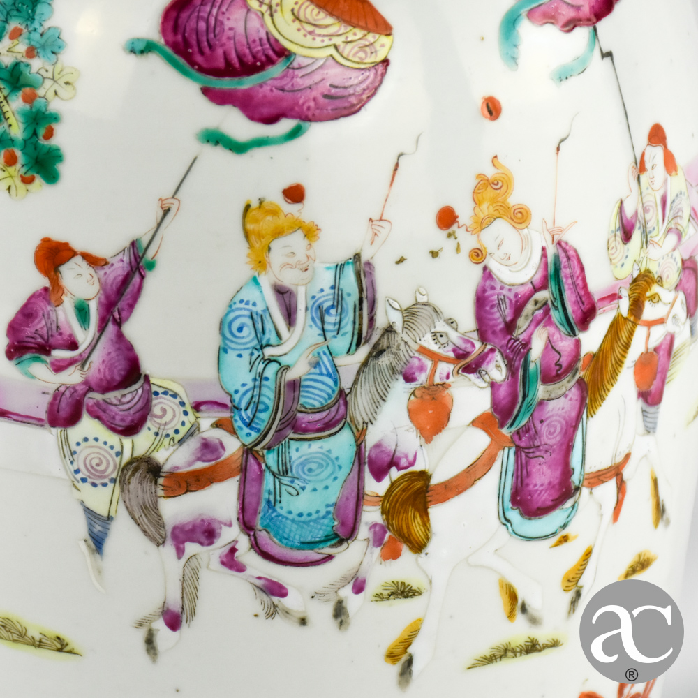 Jarrão porcelana China XIX AC2633 (11)