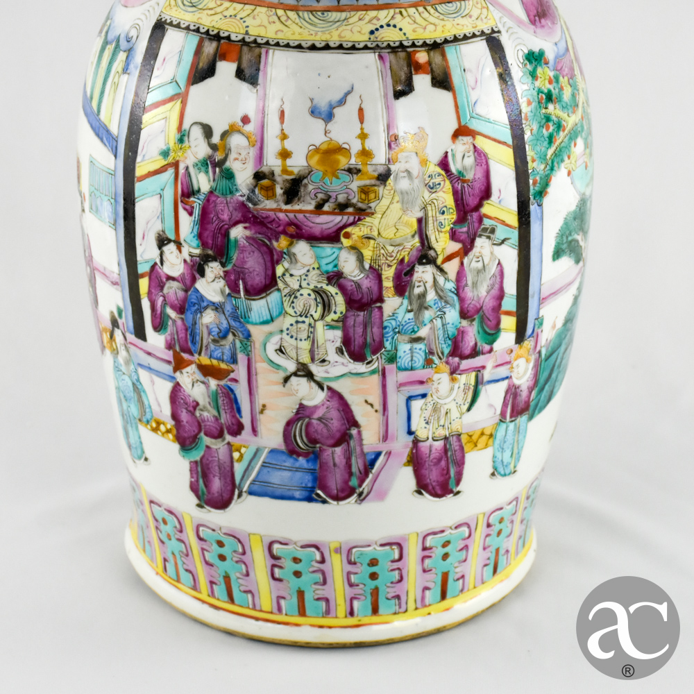 Jarrão porcelana China XIX AC2633 (3)