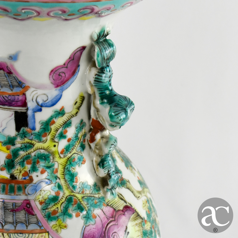 Jarrão porcelana China XIX AC2633 (5)