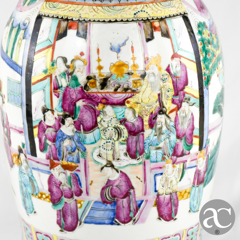 Jarrão porcelana China XIX AC2633 (9)