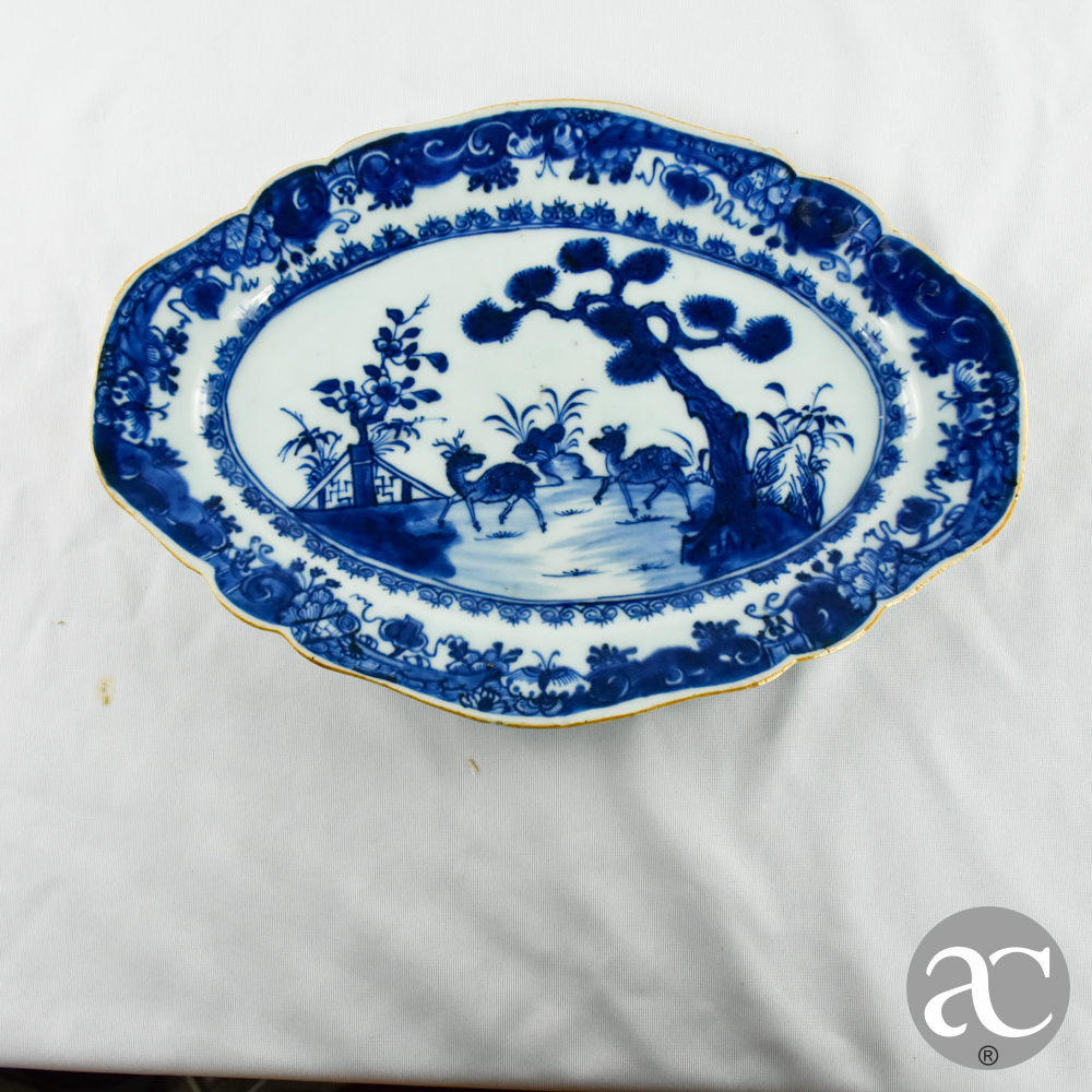 Travessa oval em porcelana da China AC2685