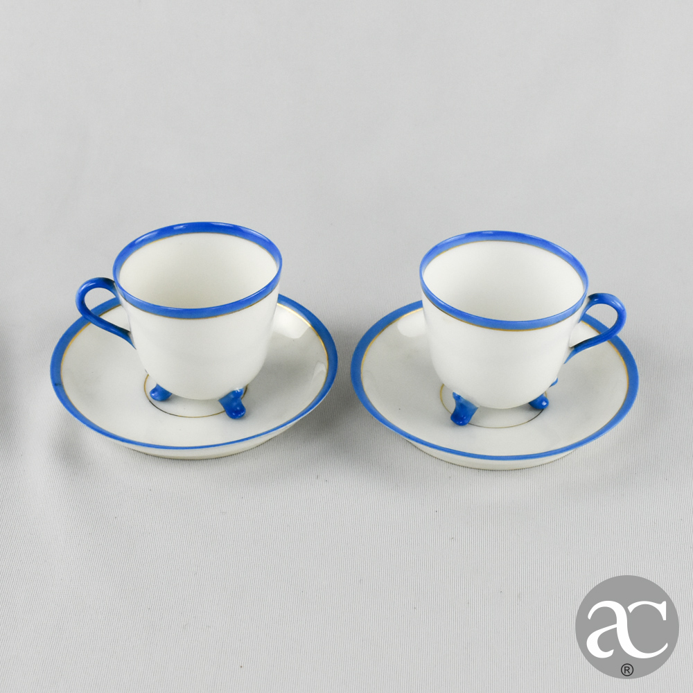 par de chavenas porcelana europeia AC2728